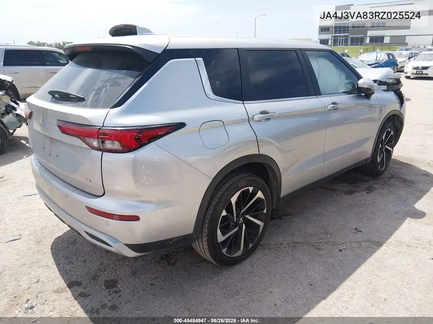 2024 Mitsubishi Outlander Se 2.5 2Wd/Se Black Edition S-Awc/Se Black Edition W/Pano Roof S-Awc VIN: JA4J3VA83RZ025524 Lot: 45484947