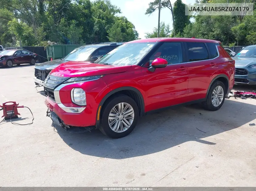 2024 Mitsubishi Outlander Es 2.5 S-Awc VIN: JA4J4UA85RZ074179 Lot: 45565455