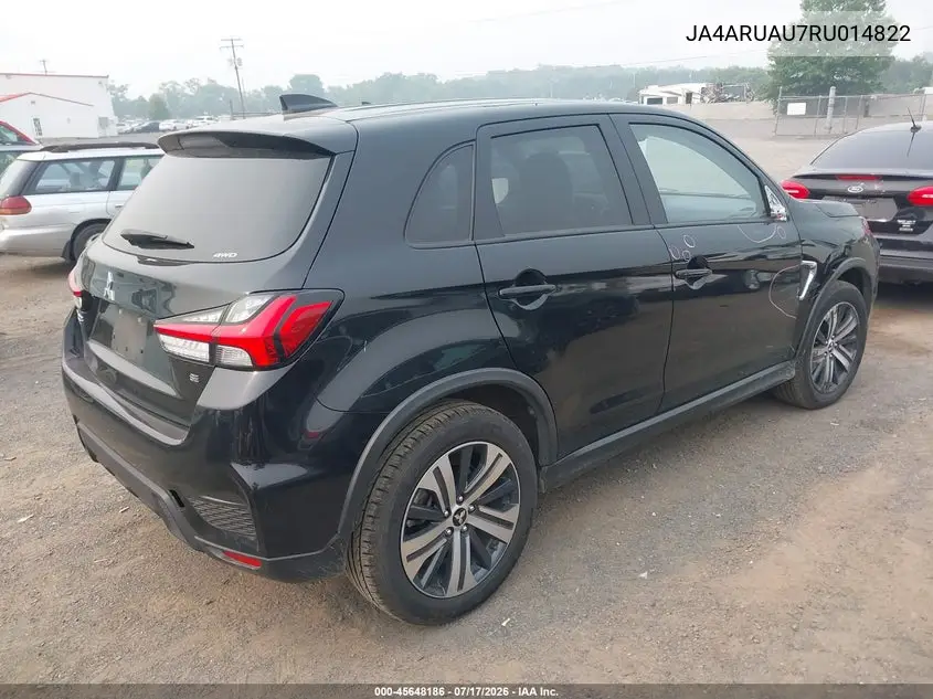 2024 Mitsubishi Outlander Sport 2.0 Es Awc/2.0 Le Awc/2.0 Ralliart Awc/2.0 S Awc/2.0 Se Awc/2.0 Trail Edition Awc VIN: JA4ARUAU7RU014822 Lot: 45648186
