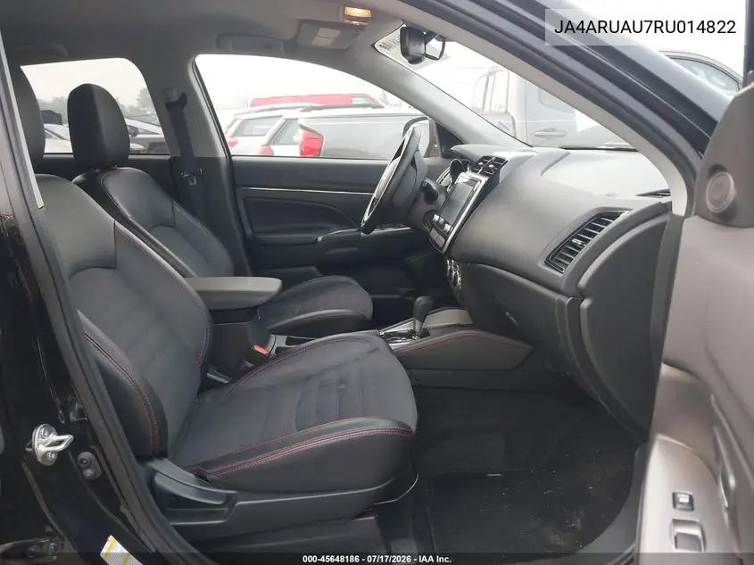 2024 Mitsubishi Outlander Sport 2.0 Es Awc/2.0 Le Awc/2.0 Ralliart Awc/2.0 S Awc/2.0 Se Awc/2.0 Trail Edition Awc VIN: JA4ARUAU7RU014822 Lot: 45648186