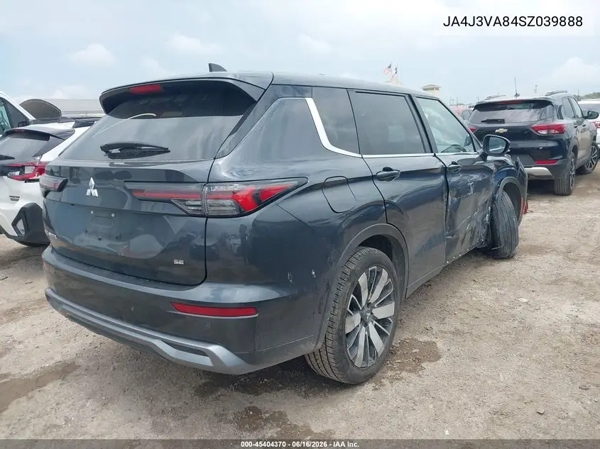 2025 Mitsubishi Outlander Se 2.5 2Wd VIN: JA4J3VA84SZ039888 Lot: 45404370