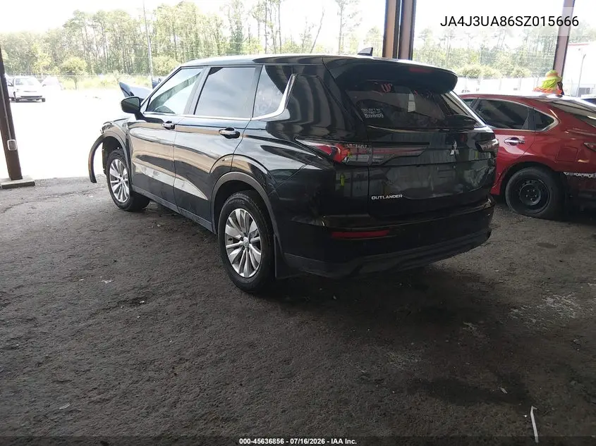 2025 Mitsubishi Outlander Es 2.5 2Wd VIN: JA4J3UA86SZ015666 Lot: 45636856