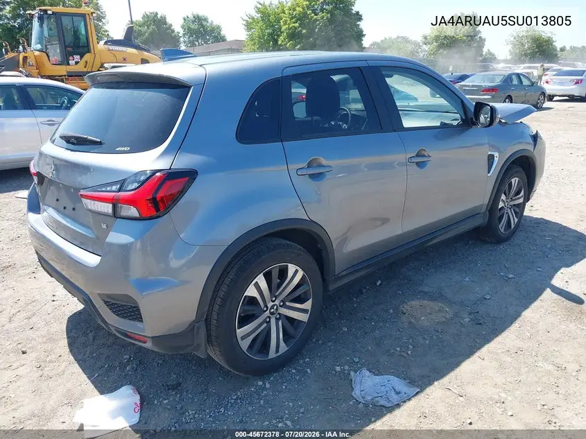 2025 Mitsubishi Outlander Sport 2.0 Es Awc/2.0 Le Awc/2.0 S Awc/2.0 Se Awc/2.0 Trail Edition Awc VIN: JA4ARUAU5SU013805 Lot: 45672378