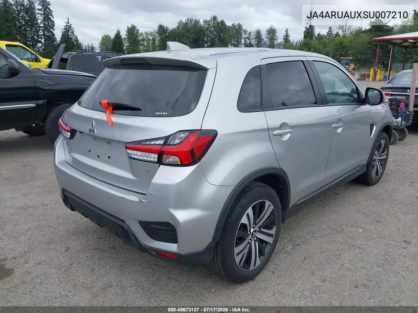 2025 Mitsubishi Outlander Sport 2.0 Es Awc/2.0 Le Awc/2.0 S Awc/2.0 Se Awc/2.0 Trail Edition Awc VIN: JA4ARUAUXSU007210 Lot: 45673137