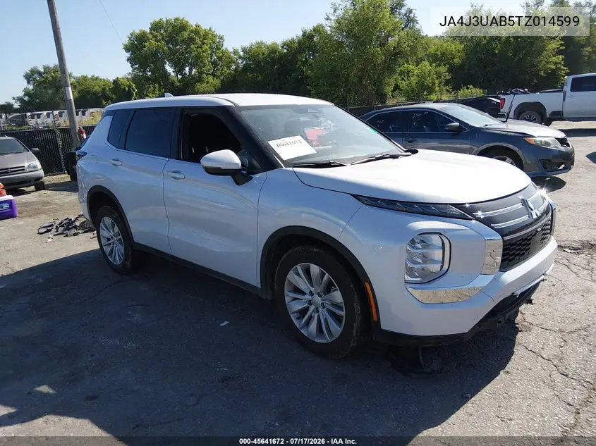 2026 Mitsubishi Outlander Es 2.5 2Wd VIN: JA4J3UAB5TZ014599 Lot: 45641672