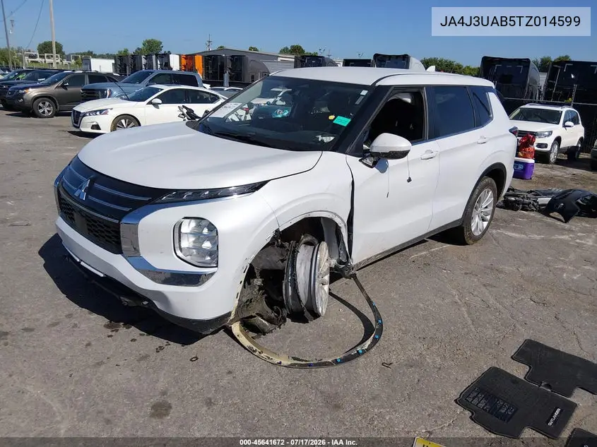 2026 Mitsubishi Outlander Es 2.5 2Wd VIN: JA4J3UAB5TZ014599 Lot: 45641672