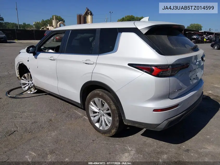 2026 Mitsubishi Outlander Es 2.5 2Wd VIN: JA4J3UAB5TZ014599 Lot: 45641672