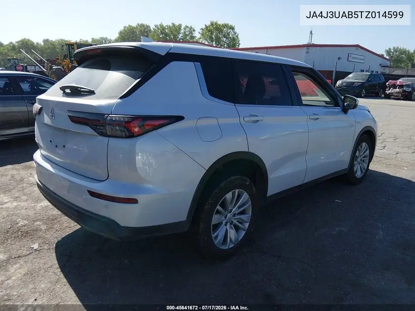 2026 Mitsubishi Outlander Es 2.5 2Wd VIN: JA4J3UAB5TZ014599 Lot: 45641672