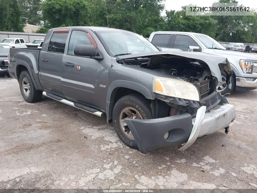 2006 Mitsubishi Raider Duro Cross V6 VIN: 1Z7HC38K06S561642 Lot: 44943891