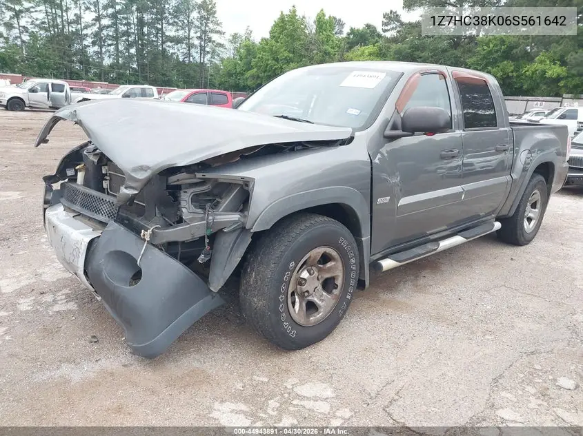 2006 Mitsubishi Raider Duro Cross V6 VIN: 1Z7HC38K06S561642 Lot: 44943891