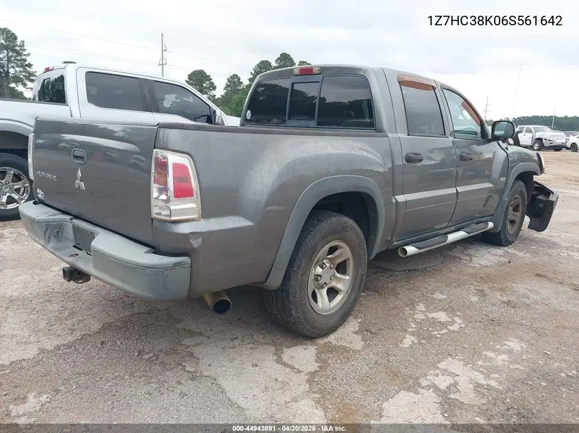 2006 Mitsubishi Raider Duro Cross V6 VIN: 1Z7HC38K06S561642 Lot: 44943891
