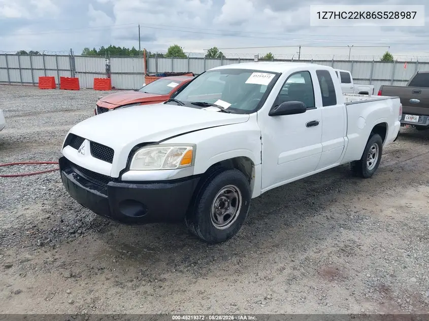 2006 Mitsubishi Raider Ls VIN: 1Z7HC22K86S528987 Lot: 45219372