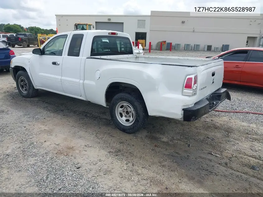 2006 Mitsubishi Raider Ls VIN: 1Z7HC22K86S528987 Lot: 45219372