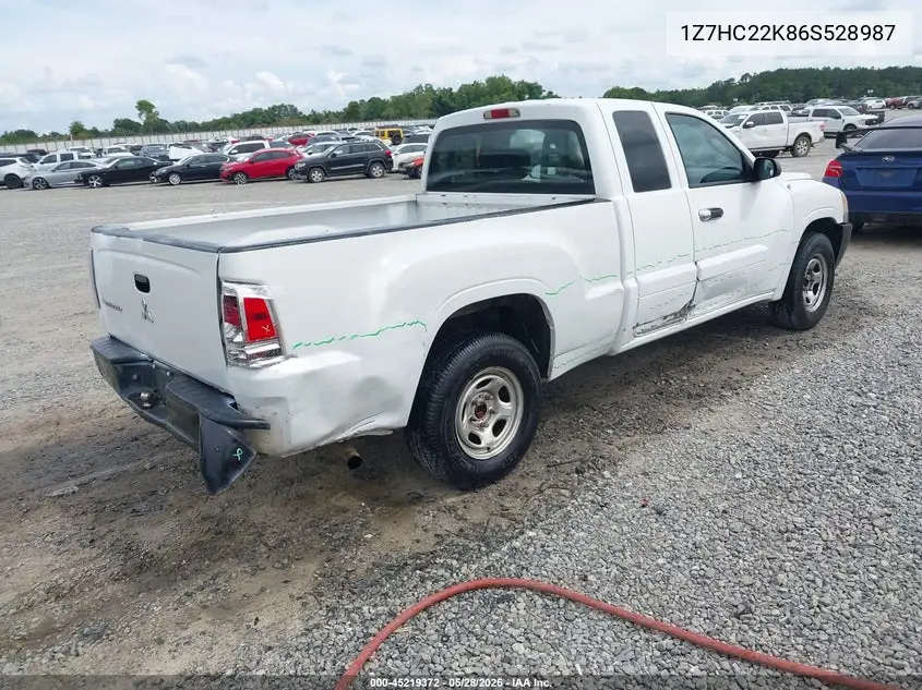 2006 Mitsubishi Raider Ls VIN: 1Z7HC22K86S528987 Lot: 45219372