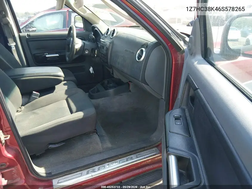 2006 Mitsubishi Raider Duro Cross V6 VIN: 1Z7HC38K46S578265 Lot: 45253733