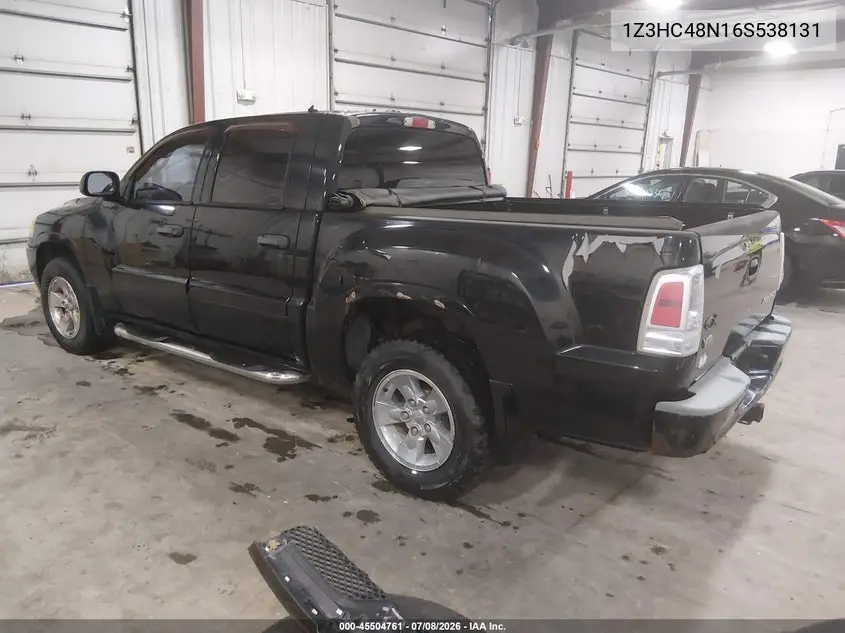 2006 Mitsubishi Raider Xls VIN: 1Z3HC48N16S538131 Lot: 45504761