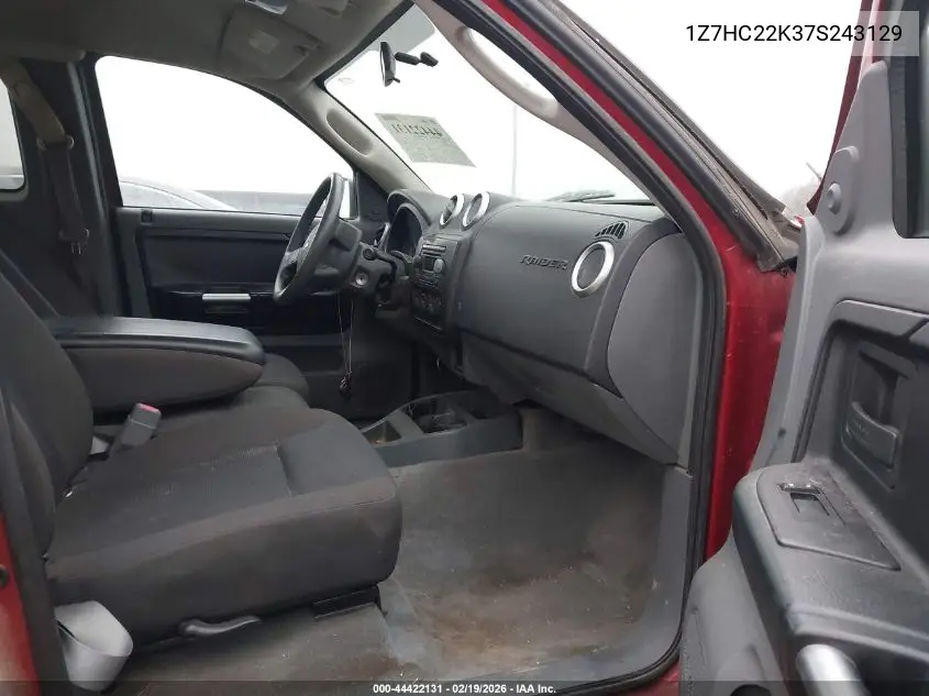 2007 Mitsubishi Raider Ls VIN: 1Z7HC22K37S243129 Lot: 44422131