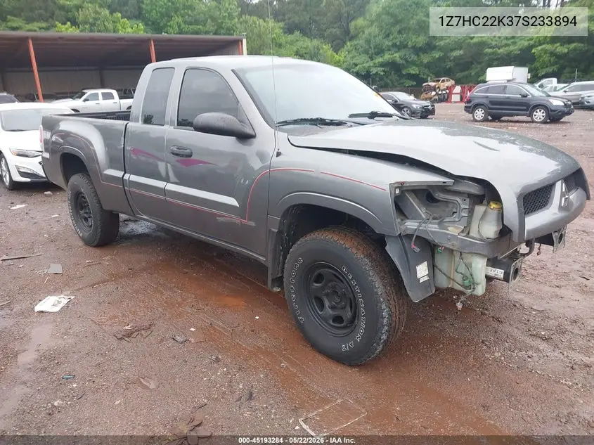 2007 Mitsubishi Raider Ls VIN: 1Z7HC22K37S233894 Lot: 45193284
