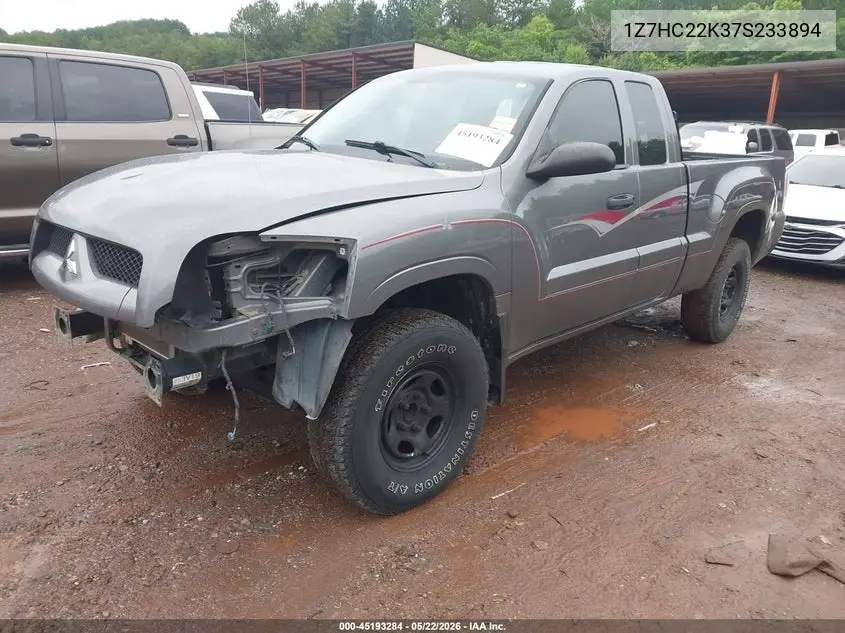 2007 Mitsubishi Raider Ls VIN: 1Z7HC22K37S233894 Lot: 45193284
