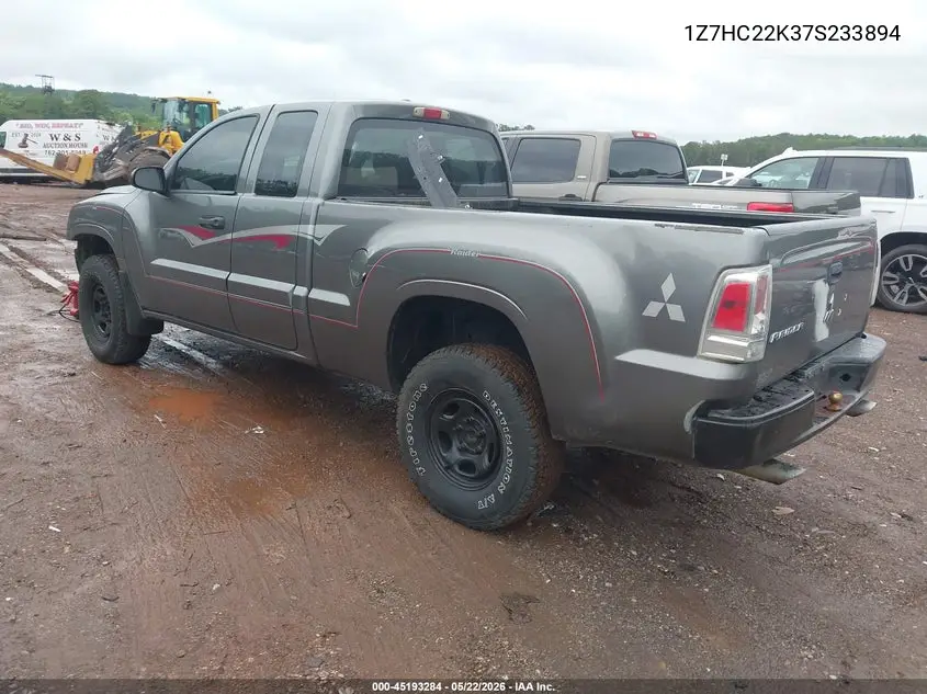 2007 Mitsubishi Raider Ls VIN: 1Z7HC22K37S233894 Lot: 45193284