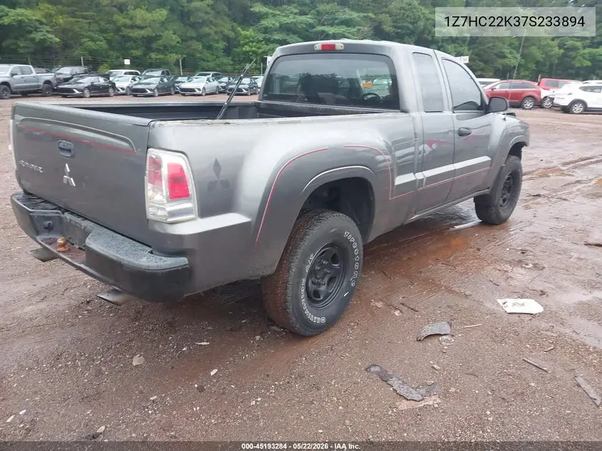 2007 Mitsubishi Raider Ls VIN: 1Z7HC22K37S233894 Lot: 45193284