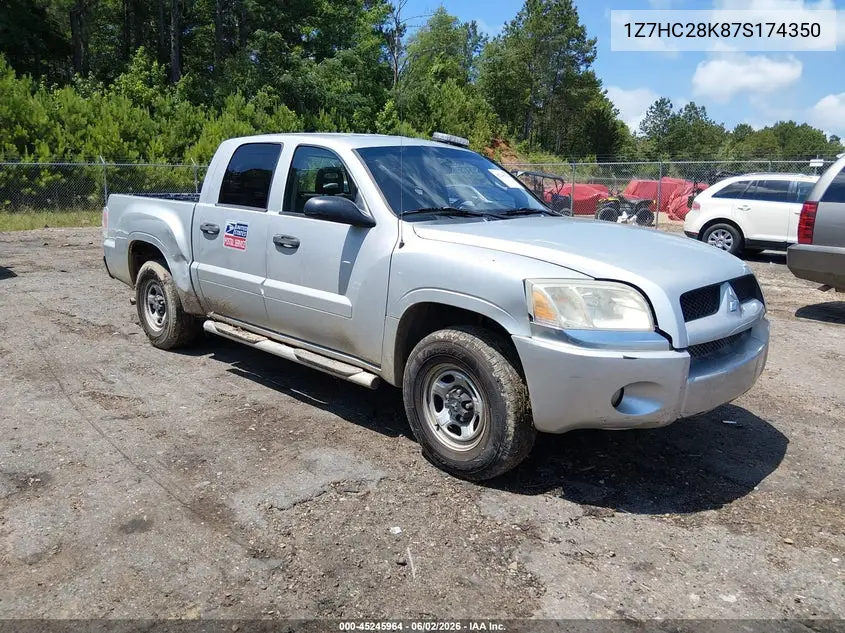 2007 Mitsubishi Raider Ls VIN: 1Z7HC28K87S174350 Lot: 45245964