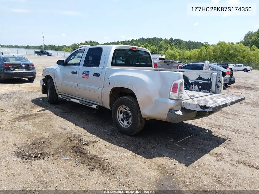 2007 Mitsubishi Raider Ls VIN: 1Z7HC28K87S174350 Lot: 45245964