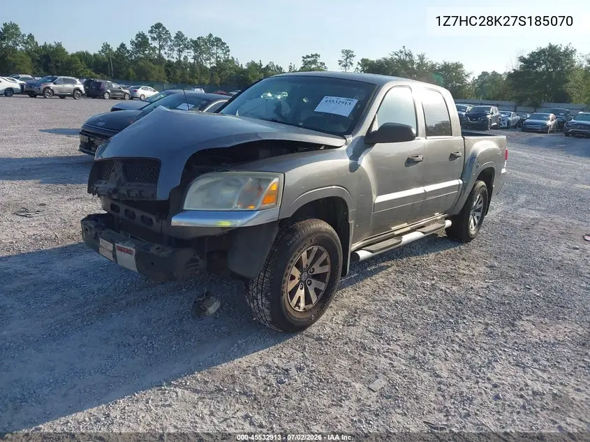2007 Mitsubishi Raider Ls VIN: 1Z7HC28K27S185070 Lot: 45532913