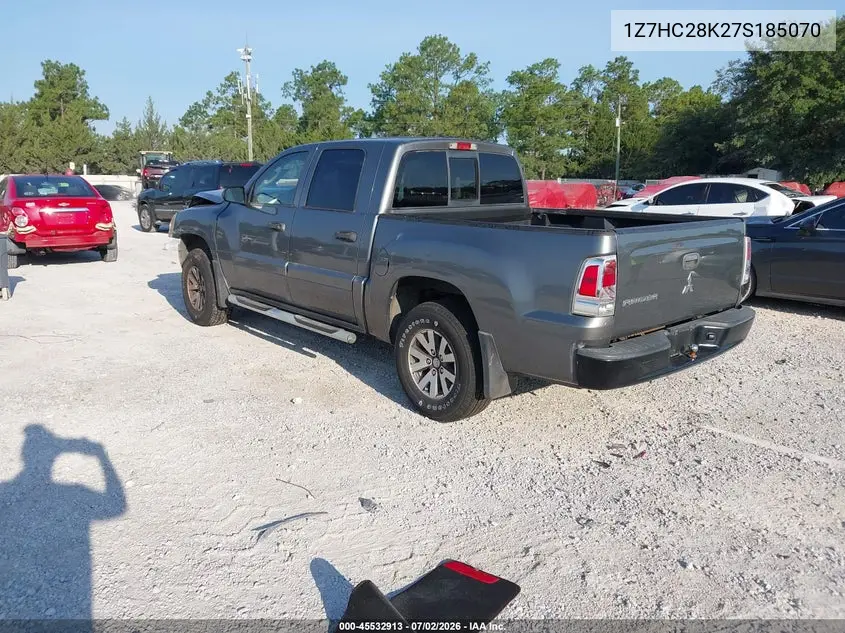 2007 Mitsubishi Raider Ls VIN: 1Z7HC28K27S185070 Lot: 45532913