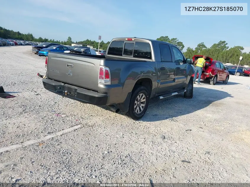 2007 Mitsubishi Raider Ls VIN: 1Z7HC28K27S185070 Lot: 45532913