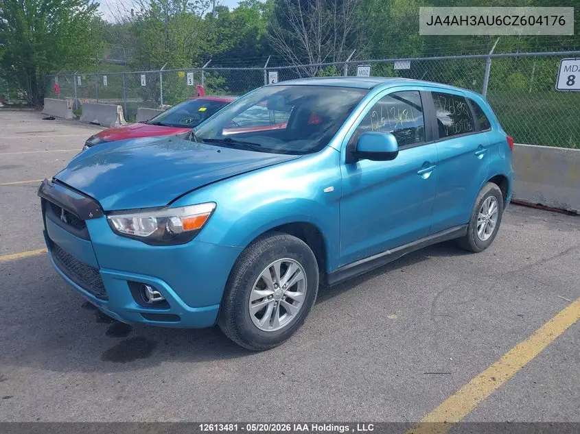 2012 Mitsubishi Rvr Es/Se VIN: JA4AH3AU6CZ604176 Lot: 12613481X