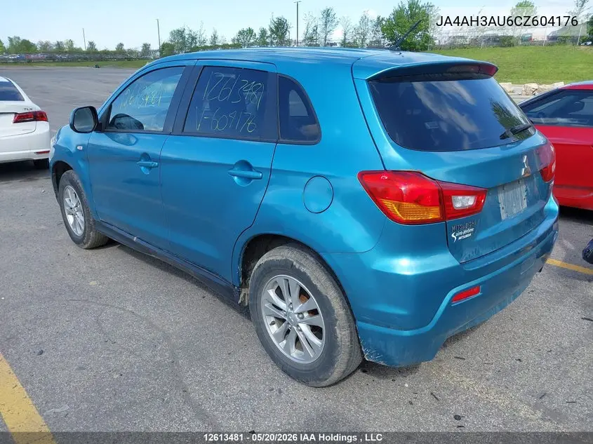 2012 Mitsubishi Rvr Es/Se VIN: JA4AH3AU6CZ604176 Lot: 12613481X