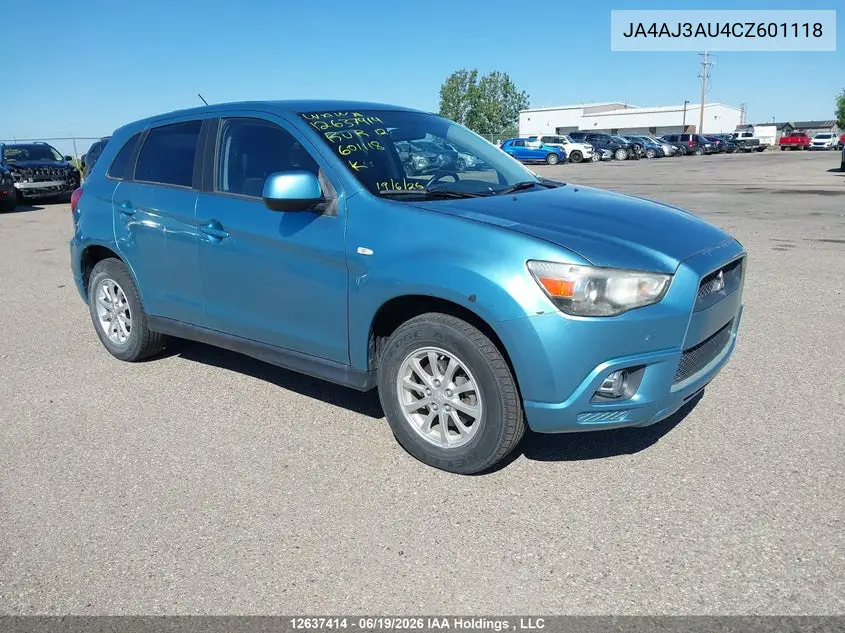 2012 Mitsubishi Rvr Se VIN: JA4AJ3AU4CZ601118 Lot: 12637414X