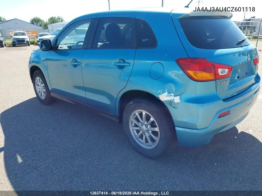 2012 Mitsubishi Rvr Se VIN: JA4AJ3AU4CZ601118 Lot: 12637414X
