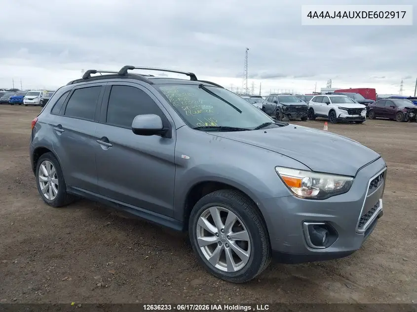2013 Mitsubishi Rvr Gt VIN: 4A4AJ4AUXDE602917 Lot: 12636233x