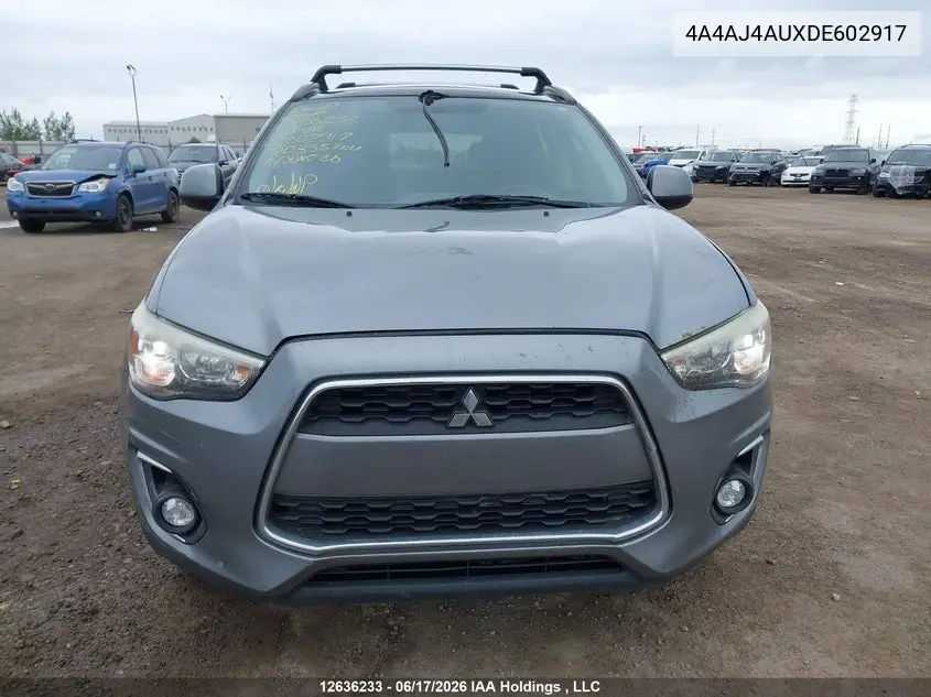 2013 Mitsubishi Rvr Gt VIN: 4A4AJ4AUXDE602917 Lot: 12636233x