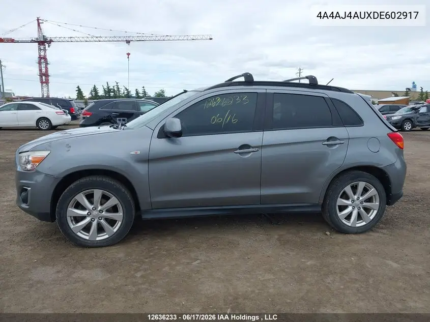 2013 Mitsubishi Rvr Gt VIN: 4A4AJ4AUXDE602917 Lot: 12636233x