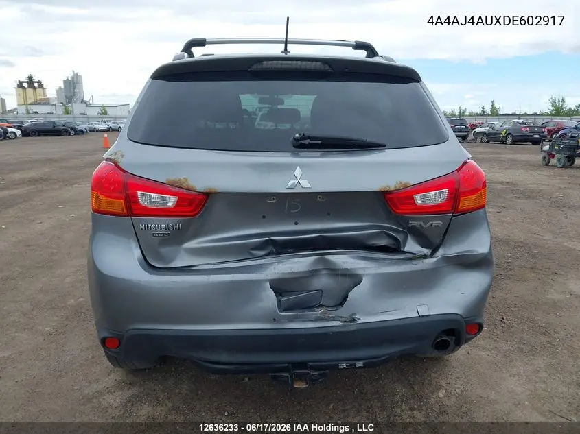 2013 Mitsubishi Rvr Gt VIN: 4A4AJ4AUXDE602917 Lot: 12636233x