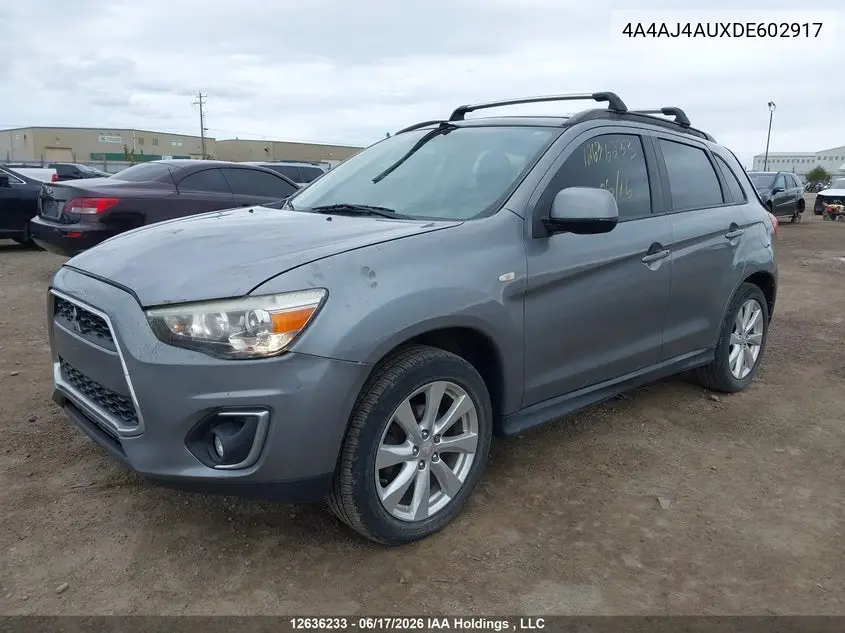2013 Mitsubishi Rvr Gt VIN: 4A4AJ4AUXDE602917 Lot: 12636233x