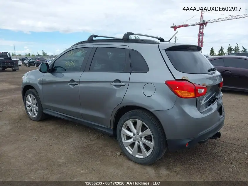 2013 Mitsubishi Rvr Gt VIN: 4A4AJ4AUXDE602917 Lot: 12636233x