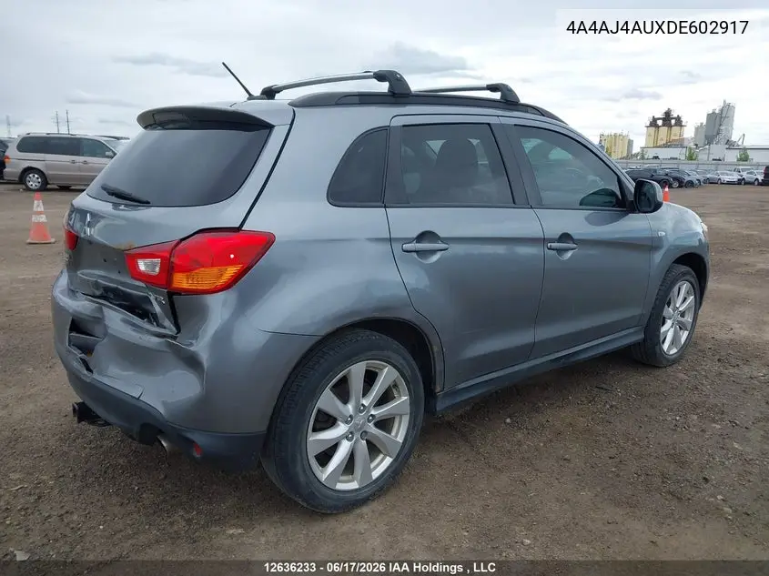 2013 Mitsubishi Rvr Gt VIN: 4A4AJ4AUXDE602917 Lot: 12636233x