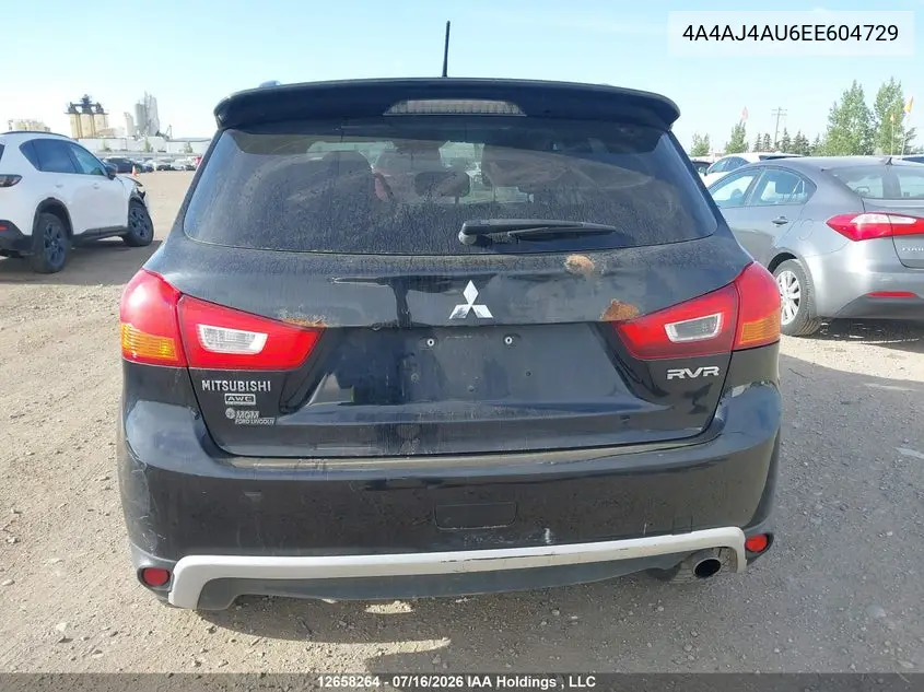 2014 Mitsubishi Rvr Gt VIN: 4A4AJ4AU6EE604729 Lot: 12658264