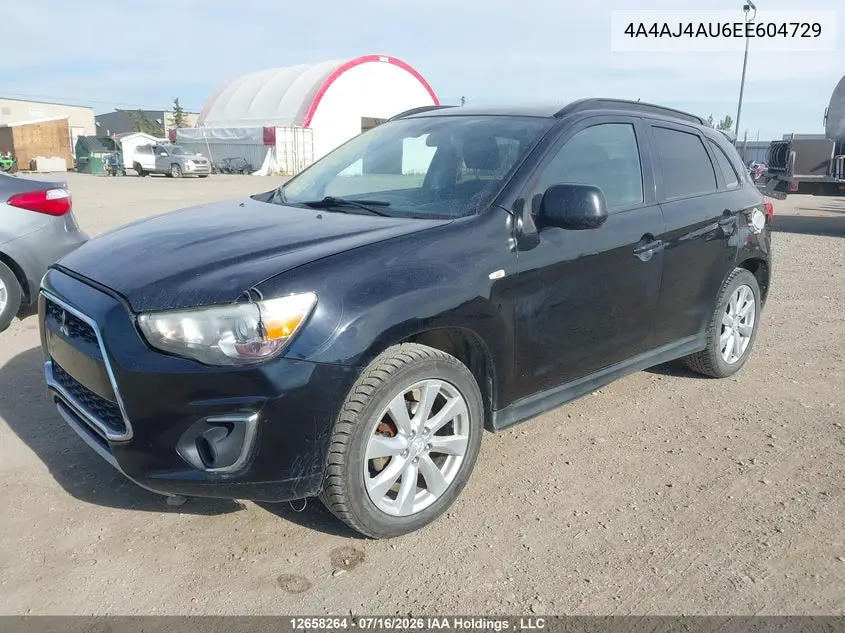 2014 Mitsubishi Rvr Gt VIN: 4A4AJ4AU6EE604729 Lot: 12658264