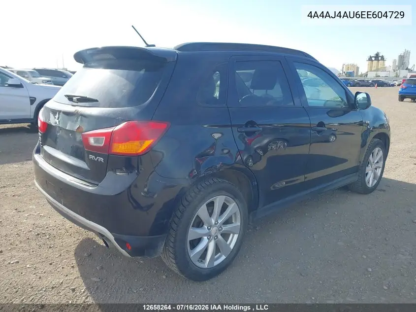 2014 Mitsubishi Rvr Gt VIN: 4A4AJ4AU6EE604729 Lot: 12658264