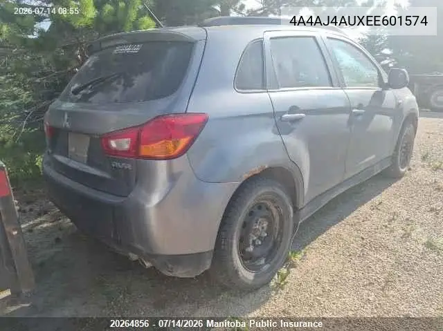2014 Mitsubishi Rvr Gt VIN: 4A4AJ4AUXEE601574 Lot: 20264856