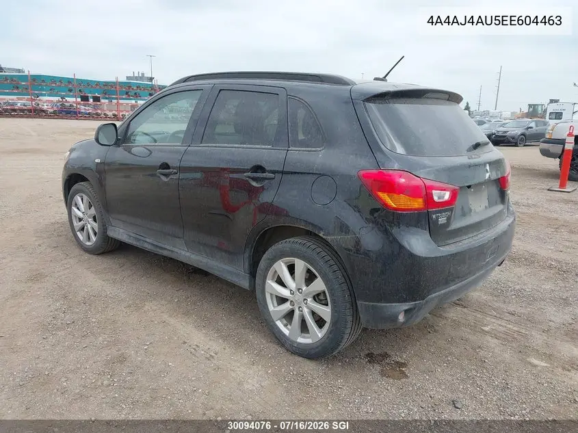 2014 Mitsubishi Rvr Gt VIN: 4A4AJ4AU5EE604463 Lot: 30094076
