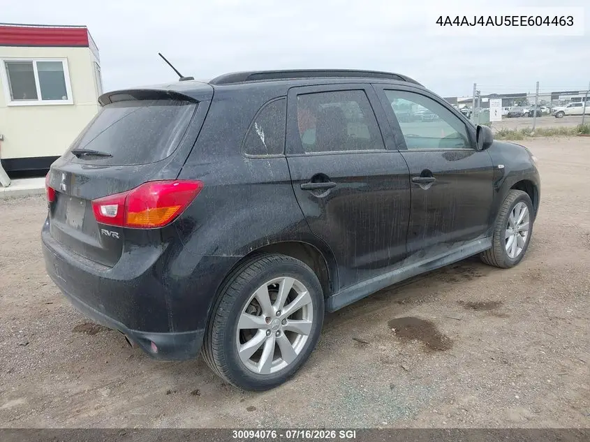 2014 Mitsubishi Rvr Gt VIN: 4A4AJ4AU5EE604463 Lot: 30094076