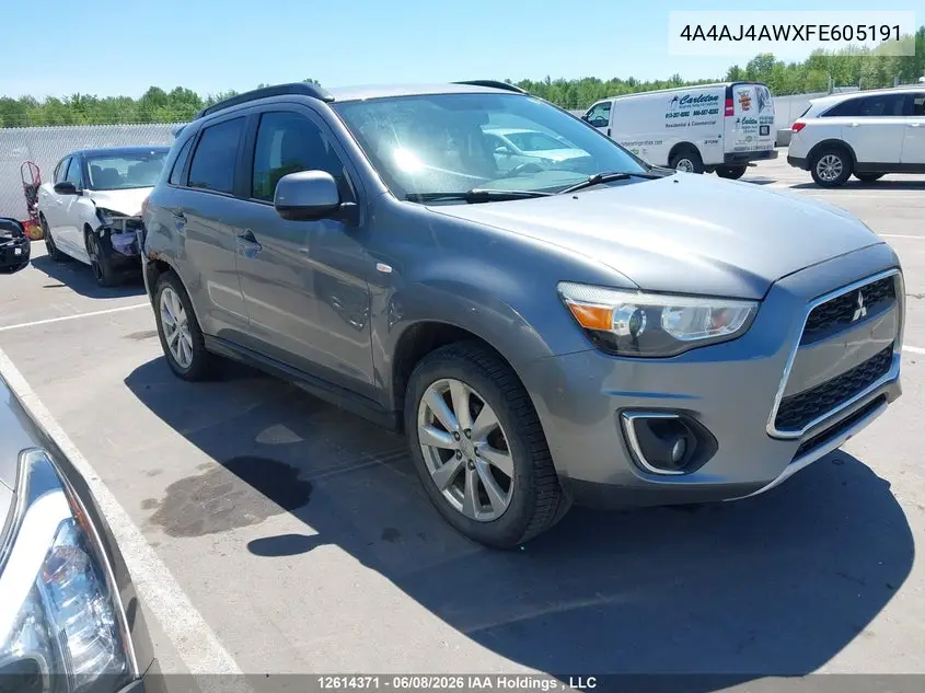2015 Mitsubishi Rvr Gt VIN: 4A4AJ4AWXFE605191 Lot: 12614371