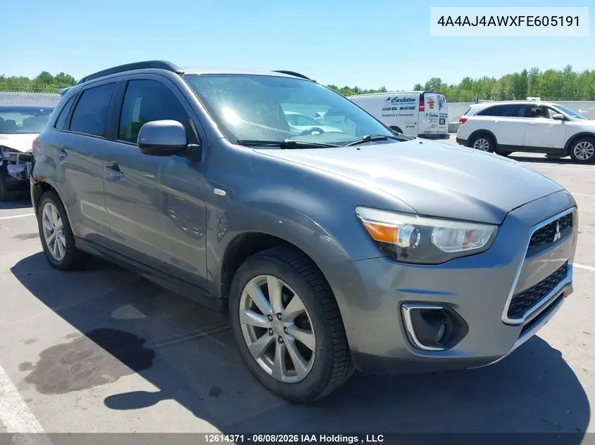 2015 Mitsubishi Rvr Gt VIN: 4A4AJ4AWXFE605191 Lot: 12614371