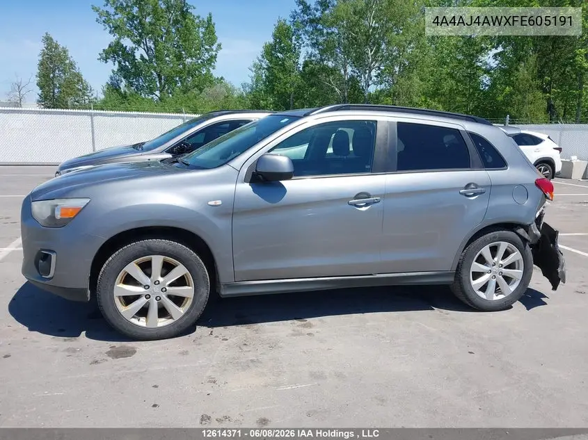 2015 Mitsubishi Rvr Gt VIN: 4A4AJ4AWXFE605191 Lot: 12614371